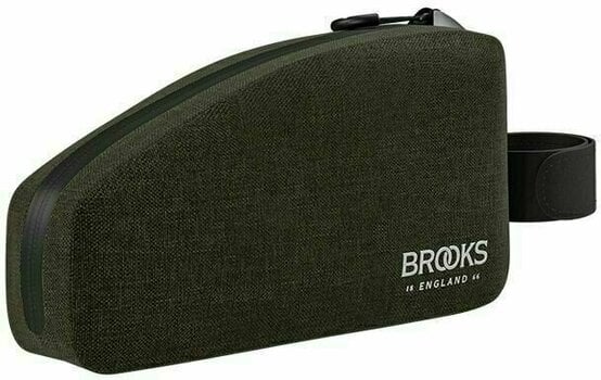 Bicycle bag Brooks Scape Top Tube Bag Black-Dark Green 0,9 L Bike Frame Bag - 1