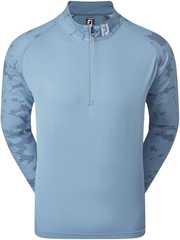 Felpa con cappuccio/Maglione Footjoy Camo Floral Half Zip Midlayer Storm Blue M