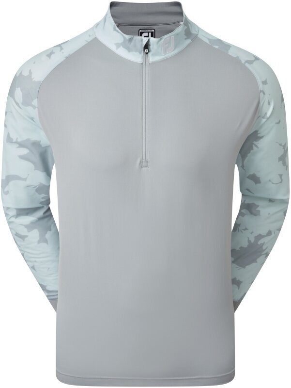 Hættetrøje/Sweater Footjoy Camo Floral Half Zip Midlayer Grey L