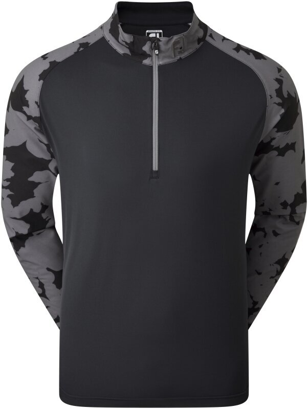 Hættetrøje/Sweater Footjoy Camo Floral Half Zip Midlayer Black XL
