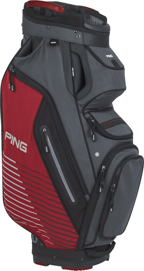 Golftas Ping Pioneer Grey/Red Cart Bag