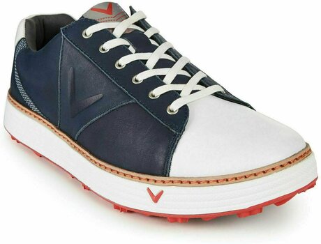 Мъжки голф обувки Callaway Del Mar Retro Mens Golf Shoes Navy/White UK 9,5 - 1