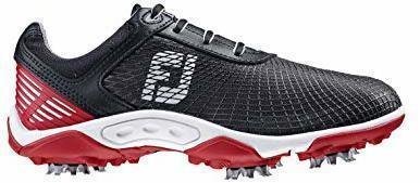 Junior golfkengät Footjoy Junior Golf Shoes Black/Red US 3