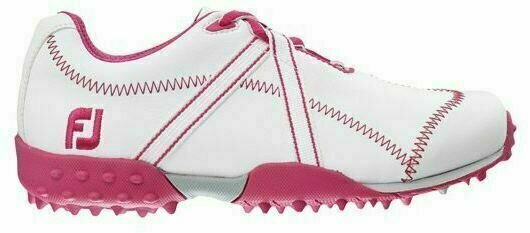 Junior golfcipők Footjoy Junior Golf Cipők White/Pink US 4 - 1
