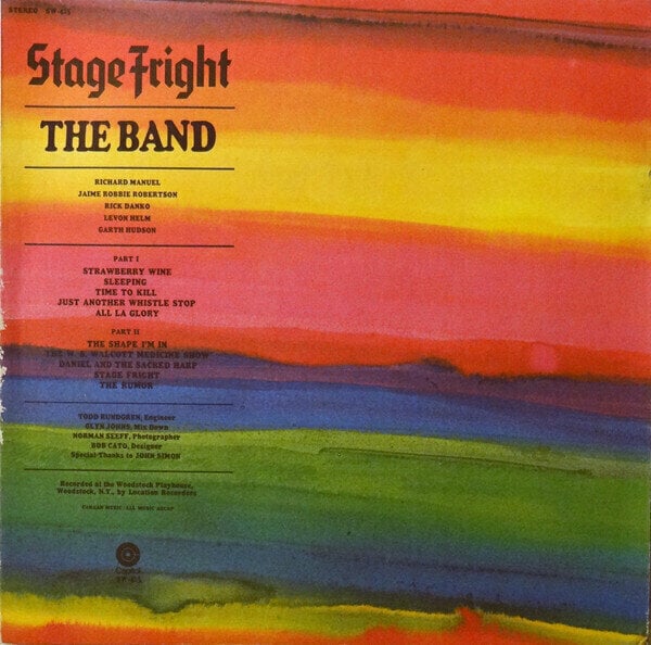 Vinyl Record The Band - Stage Fright (Remixed) (LP)