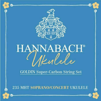 Struny do sopranowego ukulele Hannabach Goldin Carbon Soprano/Concert - 1