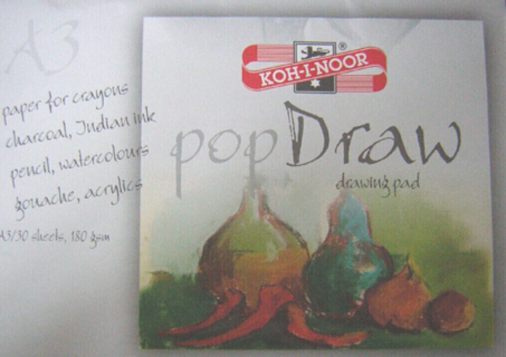 Μπλοκ Ζωγραφικής KOH-I-NOOR Pop Draw A3 180 g
