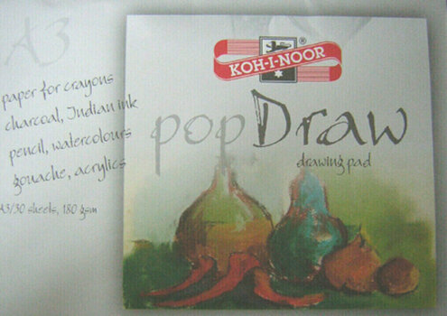 Carnet de croquis KOH-I-NOOR Pop Draw A3 180 g - 1