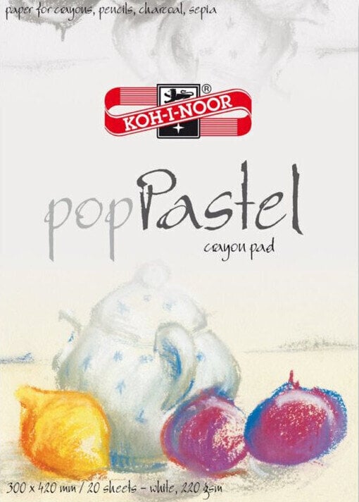 Carnet de croquis KOH-I-NOOR Pop Pastel 300 x 420 mm 220 g
