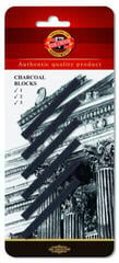 Szén KOH-I-NOOR Charcoal Blocks Műszén készlet 7 mm 6 db