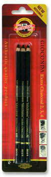 Hiili KOH-I-NOOR Artificial Charcoal in Pencil 3 kpl - 1