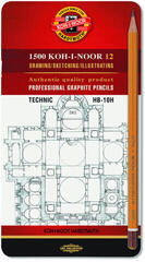 Ołówek grafitowy KOH-I-NOOR Professional Graphite Pencils Technic Zestaw ołówków artystycznych 10H 12 szt.