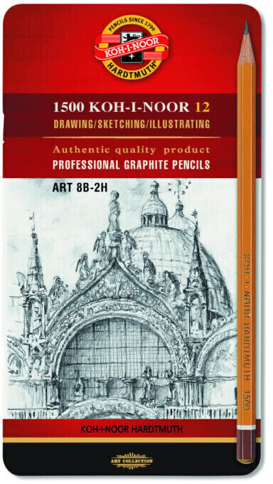 Grafitblyant KOH-I-NOOR Set of Graphite Pencils 12 stk.