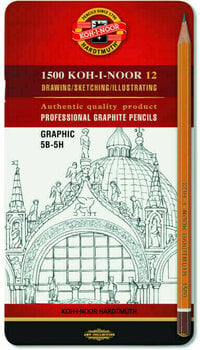 Graphite Pencil KOH-I-NOOR Professional Graphite Pencils Technic Set of Graphite Pencils 12 pcs - 1