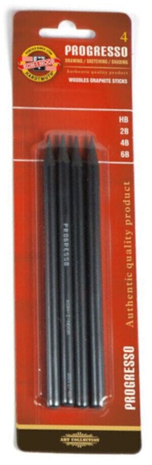 Crayon graphite KOH-I-NOOR Ensemble de crayons graphite 4 pièces