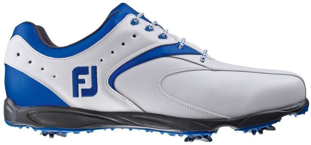 Chaussures de golf pour hommes Footjoy Hydrolite Chaussures de Golf pour Hommes White/Blue US 10,5