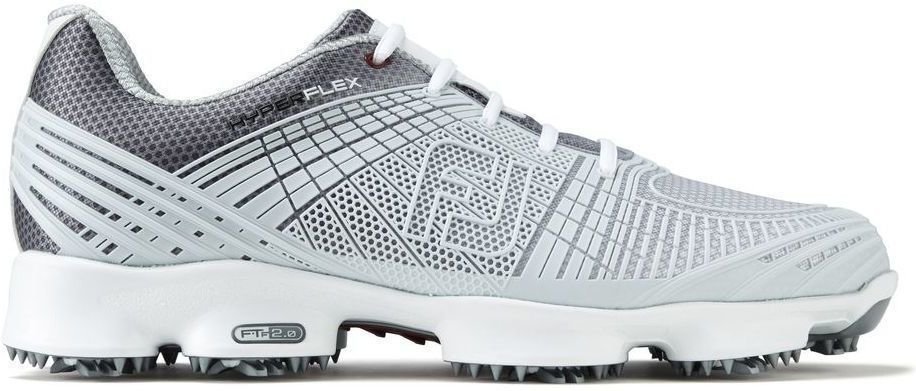 Heren golfschoenen Footjoy Hyperflex II Mens Golf Shoes Grey/Silver US 11