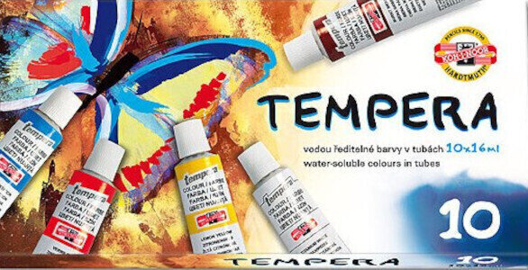 Temperová barva KOH-I-NOOR Sada temperových barev 10x16ml