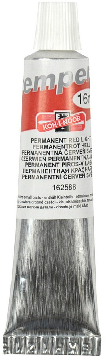 Tinta de têmpera KOH-I-NOOR Tempera Paint 16 ml Permanent Red Light