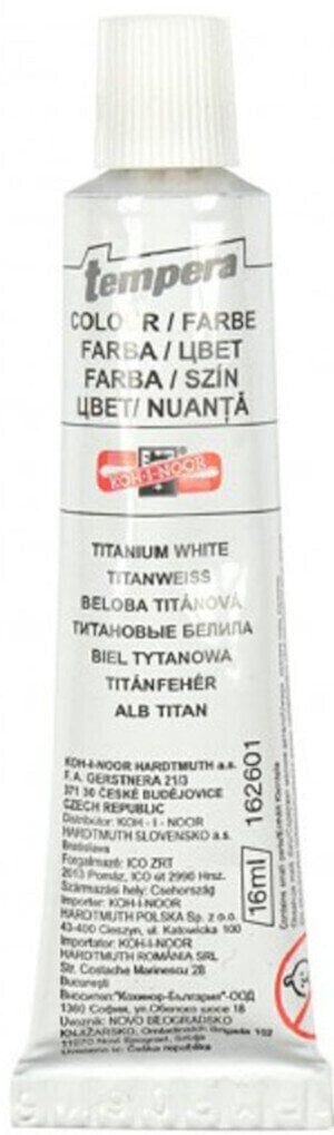Tempera festék KOH-I-NOOR Tempera festék 16 ml Titanium White