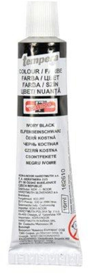 Peinture tempera
 KOH-I-NOOR Peinture à la détrempe 16 ml Ivory Black