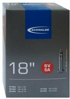 Binnenbanden Schwalbe 18 FV5A 47/60-355 Ek 40mm 95g 47-60 mm 95.0 40.0 Presta Binnenband - 1