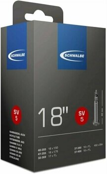 Schläuche Schwalbe 18 FV5 32/47-355/400 Ek 40mm 95g 32-47 mm 95.0 40.0 Sclaverandventil Bike Tube - 1