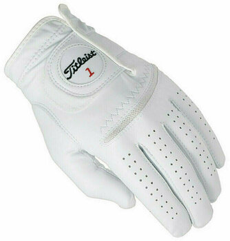 Rokavice Titleist Perma Soft Mens Golf Glove White RH L - 1