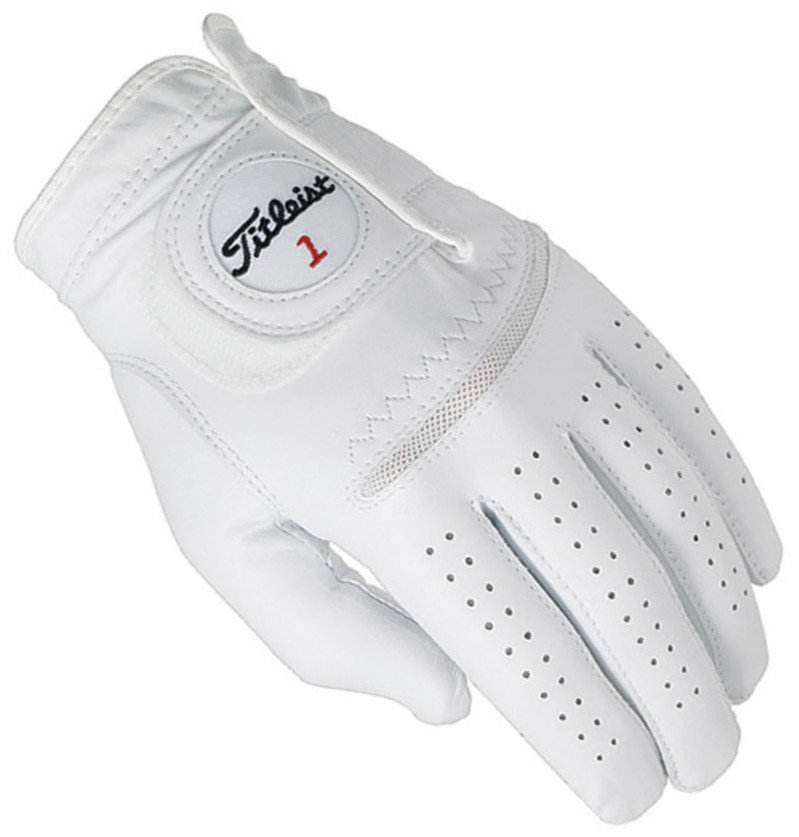 Rokavice Titleist Perma Soft Mens Golf Glove White RH ML