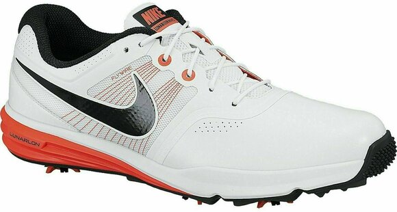 Golfskor för herrar Nike Lunar Command Mens Golf Shoes White/Black/Crimson US 10 - 1