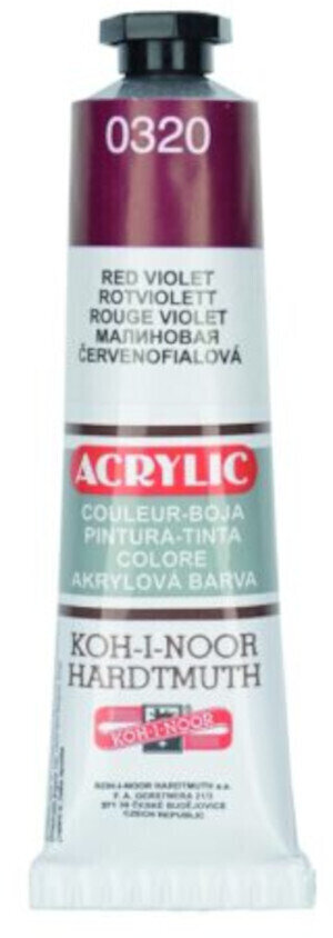 Akrilna barva KOH-I-NOOR Acrylic Colour Akrilna barva 320 Red Violet 40 ml 1 kos