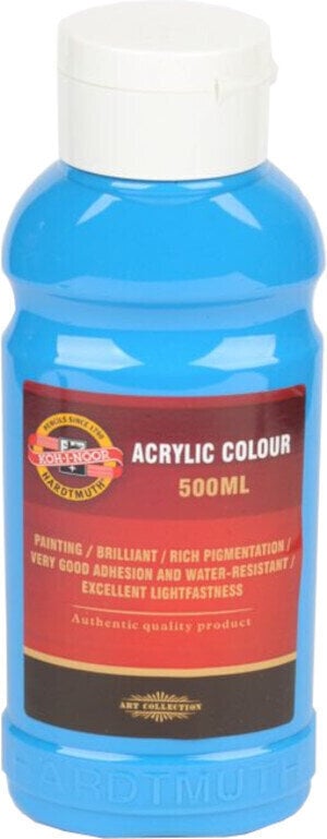 Acrylic Paint KOH-I-NOOR 0162740551LP Acrylic Paint 405 Cyan 500 ml 1 pc