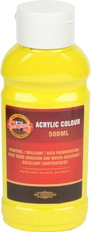 Culoare acrilică KOH-I-NOOR 0162720551LP Vopsea acrilică 205 Primary Yellow 500 ml 1 buc