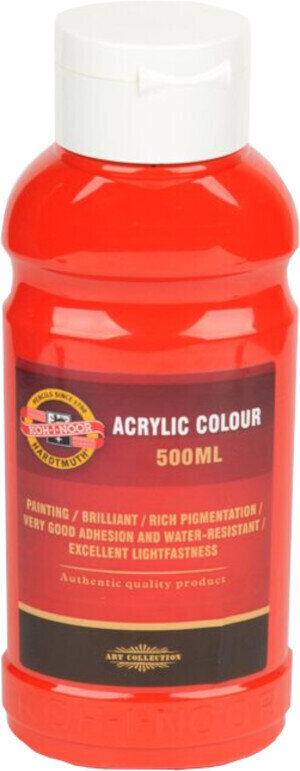 Aκρυλικό Χρώμα KOH-I-NOOR Acrylic Paint 500 ml 300 Light Red