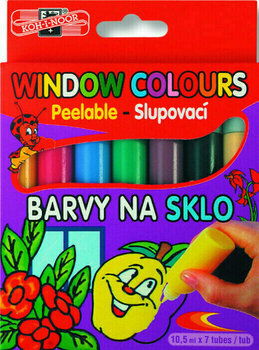 Боя за стъкло KOH-I-NOOR 9738 Set of Window Colours 7x10,5 ml - 1