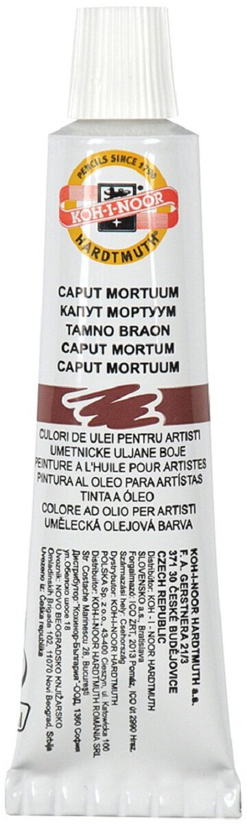 Peinture à l'huile KOH-I-NOOR Peinture à l'huile 16 ml Caput Mortuum