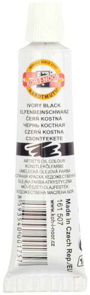 Olejová farba KOH-I-NOOR Olejová farba 16 ml Ivory Black
