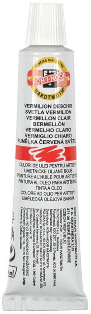 Olejová barva KOH-I-NOOR Olejová barva 16 ml Vermilion