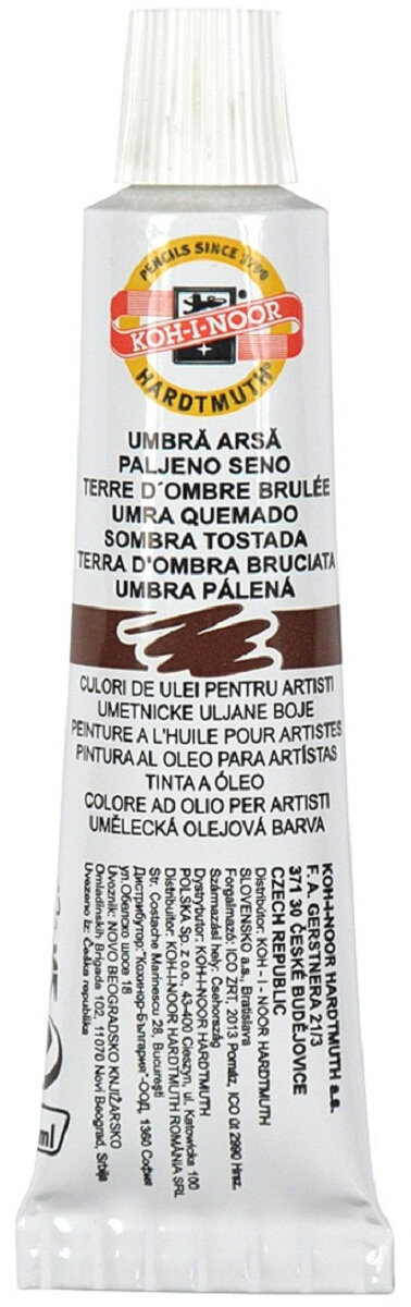 Oil colour KOH-I-NOOR Oil Paint 16 ml Burnt Umbra