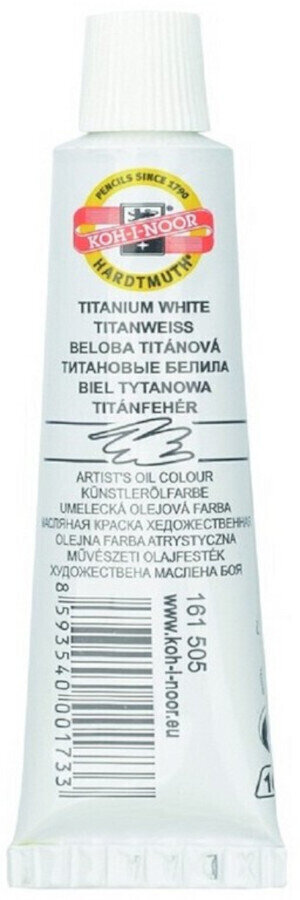 Peinture à l'huile KOH-I-NOOR Peinture à l'huile 16 ml Titanium White