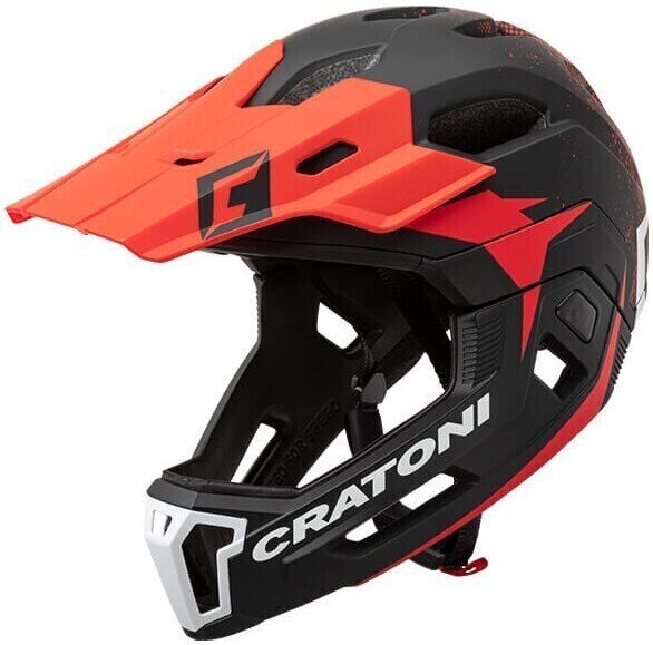 Bike Helmet Cratoni C-Maniac 2.0 MX Black/Red Matt L/XL Bike Helmet