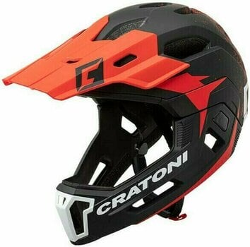Bike Helmet Cratoni C-Maniac 2.0 MX Black/Red Matt L/XL Bike Helmet - 1