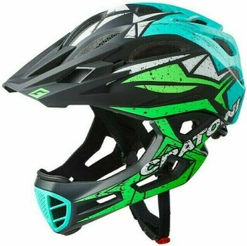 Casco de bicicleta Cratoni C-Maniac Pro Black/Lime/Turquoise Matt S-M Casco de bicicleta - 1