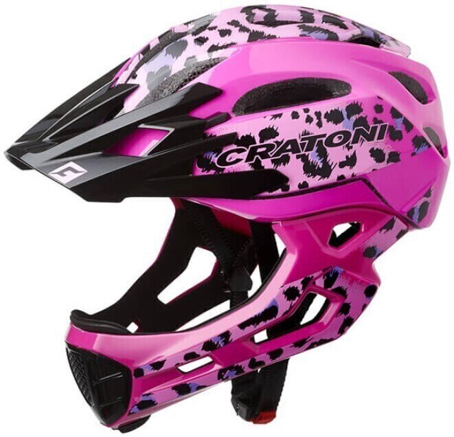 Casco de bicicleta Cratoni C-Maniac Pro Leo/Pink Glossy S-M Casco de bicicleta