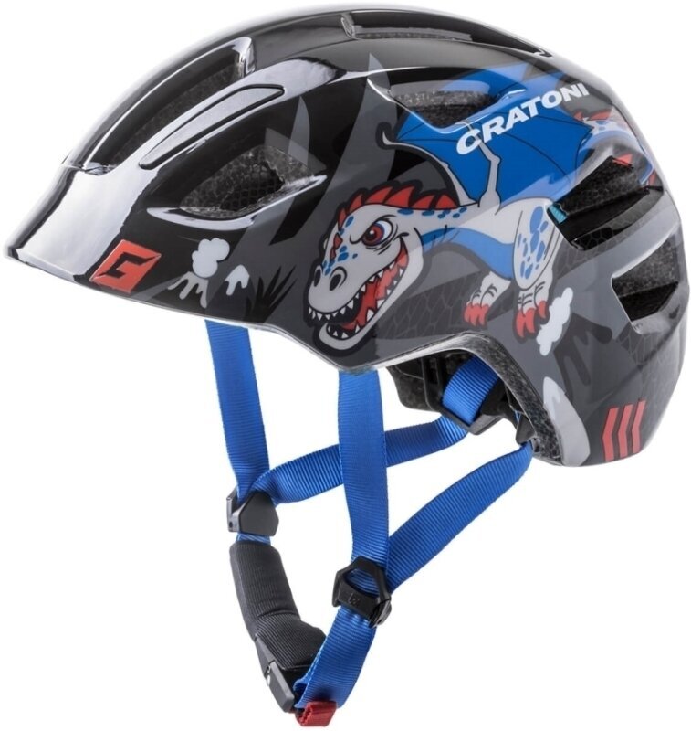 Dětská cyklistická helma Cratoni Maxster Black/Dragon Glossy 51-56-S-M Dětská cyklistická helma