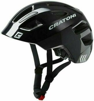 Otroška kolesarska čelada Cratoni Maxster Black Glossy 46-51-XS-S Otroška kolesarska čelada - 1