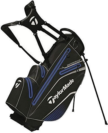 Saco de golfe TaylorMade Waterproof Black/Blue Stand Bag