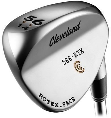 Taco de golfe - Wedge Cleveland 588 RTX 2.0 Blade Chrome Wedge Left Hand SB 52