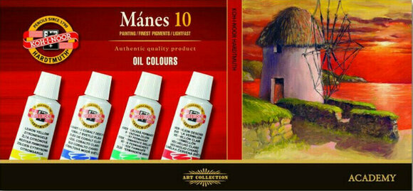 Tempera ad olio KOH-I-NOOR Set di colori ad olio 10 x 16 ml - 1
