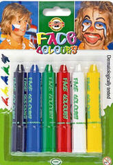 Pictura pe fata KOH-I-NOOR 4610006001BL Set de vopsea pentru față 6 Bucăți